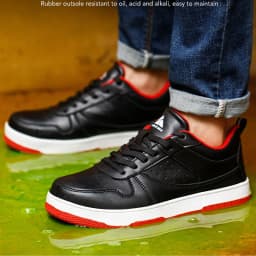 Black Anti Slip And Wear-resistant Casual Safety Shoes Anti-Smash Anti Puncture Work Sneakers Indestructible Shoes Protective