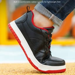 Black Anti Slip And Wear-resistant Casual Safety Shoes Anti-Smash Anti Puncture Work Sneakers Indestructible Shoes Protective