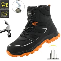 Waterproof Safety Boots For Men, Unbreakable Steel Toe Work Boots, Anti Smashing And Anti Stabbing, Comfortable Safety Shoes
