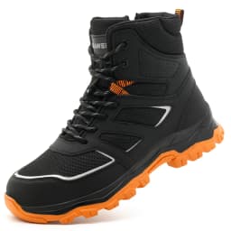 Waterproof Safety Boots For Men, Unbreakable Steel Toe Work Boots, Anti Smashing And Anti Stabbing, Comfortable Safety Shoes