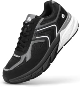 FitVille Extra Wide Shoes For Men Wide Walking Shoes Wide Width Casual Sneakers Comfortable Orthopedic Shoe Arch Support Lightweight For Swollen Feet Plantar Fasciitis Neuropathy
