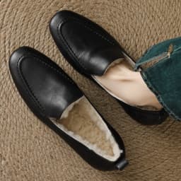 Loafers women's sheepskin wool inside slip-on flats moccasins warm winter cold weather casual espadrilles shoes for woman 2024