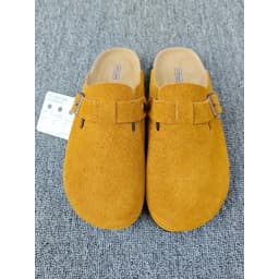 Men's Casual Shoes & Women's Sandals: Comfortable Closed-Toe Slippers with Cork Footbed for Indoor & Outdoor Use