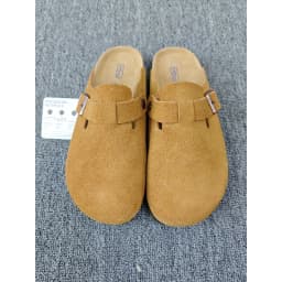 Men's Casual Shoes & Women's Sandals: Comfortable Closed-Toe Slippers with Cork Footbed for Indoor & Outdoor Use