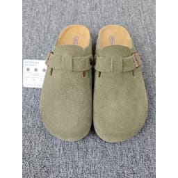 Men's Casual Shoes & Women's Sandals: Comfortable Closed-Toe Slippers with Cork Footbed for Indoor & Outdoor Use