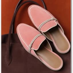2025 new model loafers, women's Zaic leather casual slippers, designer luxury brand sandals.