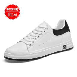 Elevator Shoes Men 6cm 8cm 10cm Lifting Board Shoes White Platform Male Sneakers Hidden Height Increase Sports Casual Shoes 2025