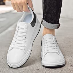 Elevator Shoes Men 6cm 8cm 10cm Lifting Board Shoes White Platform Male Sneakers Hidden Height Increase Sports Casual Shoes 2025