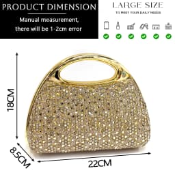 Venus Chan 2026 Women’s Italian Gold High Heels with Rhinestone Detail & Matching Bag Set - Stylish Pointed Toe Design