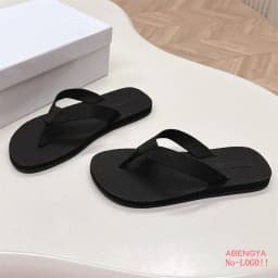 Elastic Fabric Flip Flops Flat Slippers Women Split Toe Designer Flat Mules Slides Summer Casual Lovers Beach Vacation Shoes