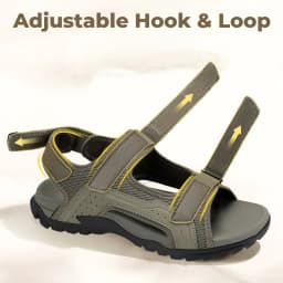 FitVille Mens Beach Sandals Wide Toe Box Walking Athletic Sandal For Men With Arch Support Cushion Slip-Resistant Beach Shoes