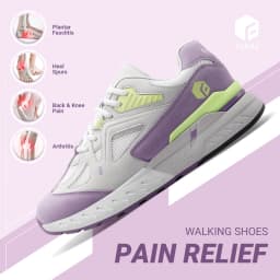FitVille Women's Sports Shoes Wide Walking Jogging Shoes for Women Breathable Casual Sneakers Plantar Fasciitis Heel Pain Relief