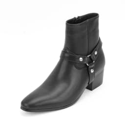 Men's High-Heeled Chelsea Double Elastic Boots