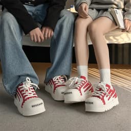 2025 Big Head Men and Women Niche Design Thick Baseplate Couple Ugly Cute Bread Sneakers Platform Shoes