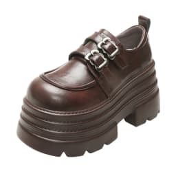 New Spring 10CM Platform Women Loafers Shoes Flats Casual Walking Shoes Woman 2025 Designer Leather Sneakers Mujer Zapatos Pumps