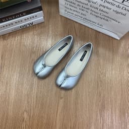 Bailamos Women Flats Tabi Ninja Shoes Woman Microfiber Leather Comfy Flats Split Toe Slippers Soft Bottom Loafers Solid Brief La