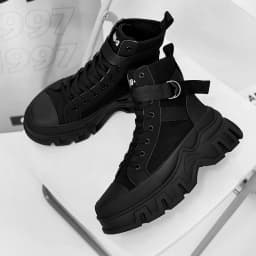 Men's Fashion Casual Thick Bottom Outdoor Boots Punk Style Suitable for Outdoor All Seasons Versatile Model