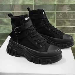 Men's Fashion Casual Thick Bottom Outdoor Boots Punk Style Suitable for Outdoor All Seasons Versatile Model