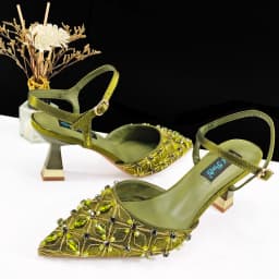 Italian Style Women's High Heels Pointed Shoes At The Dinner Party Nigerian Women's Shoes Newest High Quality