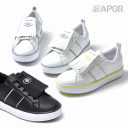 [Apgr] Genuine Leather Women's Tesl Golf Shoes Screen Practice Field Use Spikeless Parkball Shoes Teslalphat2