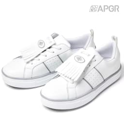 [Apgr] Genuine Leather Women's Tesl Golf Shoes Screen Practice Field Use Spikeless Parkball Shoes Teslalphat2