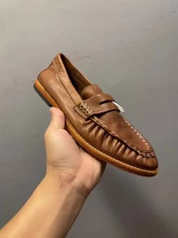 High-end Leather Shoes with Suede Uppers - Men's Streetwear Leather Boat Shoes, Retro lightweight and Breathable Loafers, Casual