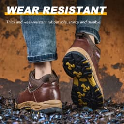 Lightweight Men's Steel Toe Protective Safety Shoes, Puncture Resistant, Smash Resistant, And Slip Resistant Men's Safety Shoes For Construction Site Safety Protection Work Safety Shoes