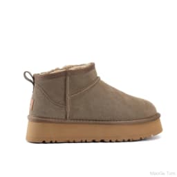 54min thick soled snow boots, winter cotton shoes, women's boots