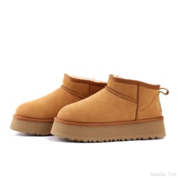 54min thick soled snow boots, winter cotton shoes, women's boots