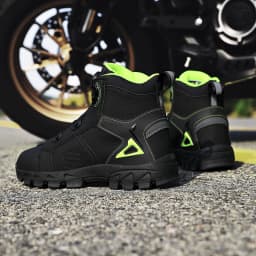 Lexsan Motorcycle Boots Men Leather Motos Breathable Anti Slip Wear-resistant Riders Boots Motorbike Racing Ankle Length Shoes