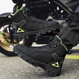 Lexsan Motorcycle Boots Men Leather Motos Breathable Anti Slip Wear-resistant Riders Boots Motorbike Racing Ankle Length Shoes