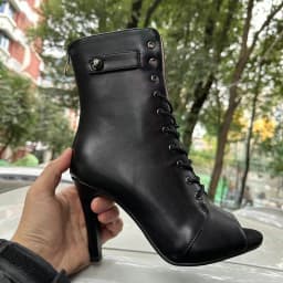 New Women's Ballroom Jazz Latin Shoes Party Lady Sexy Black Zipper Stilettos High Women for Dance Heels Boots Shoes Plus Size