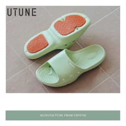 UTUNE-Rubber Non-Slip Sole Slippers for Men and Women Slides for Shower Indoor Bathroom Home Shoe for Pregnant Woman and Elderly