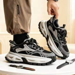 Chunky Sneakers Summer New Heighten Breathable Lightweight Casual Men's Outdoor Running Shoes Fashion Student Speed Sports Shoes