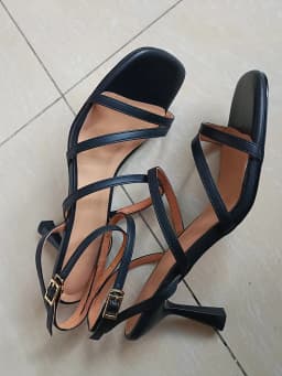 SmallHut New 2026 Trend Ankle Strap Sandals Summer Women Sexy Party High Heel Red Black Light-Yellow Beige Apricot Buckle Sandal