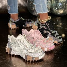 Women's Fluorescence Luxury Sneakers Thick Bottom Comfortable Ladies Outdoors Casual Walking Trainers Couple Vulcanized Shoes