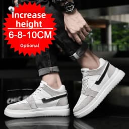 Men Elevator Shoes Heightening Sneakers for Men 4cm 6cm 8cm 10cm Breathable Height Increased Shoes for Man Sports Shoes