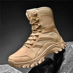 Men Outdoor Climbing Hiking Shoes Training Safety High Quality Anti-Slip Male New Army Boots Ultrallight Lace UpTactical Boots