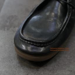 Men's Black Leather Lace-Up Shoes Vintage Round Toe Soft Flexible Flat Sole Casual Driving Leather Loafers Trendy Men's Shoes