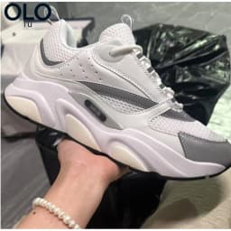 Black White Simple Mesh Dad Shoes Thick Platform Shock Absorb Breathable Casual Sneakers Unisex