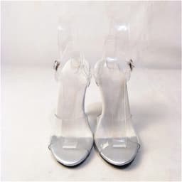 12cm Heel Transparent Bikini Competition Shoes High Heels Slippers for International Bodybuilding Model Standard Footwear