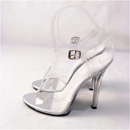 12cm Heel Transparent Bikini Competition Shoes High Heels Slippers for International Bodybuilding Model Standard Footwear