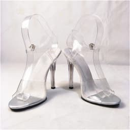 12cm Heel Transparent Bikini Competition Shoes High Heels Slippers for International Bodybuilding Model Standard Footwear