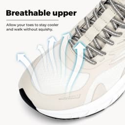 FitVille Comfortable Extra Wide Walking Shoes for Men Lightweight Mens Walking Shoes Wide Width Non Slip Cushioned