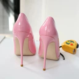 Tikicup Classic Women's Sexy Pink Patent Pointed-Toe Stiletto High Heels Elegant Lady Office &Party Nights Evening Events Pumps