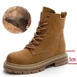 ASUMER Cow Suede Leather Ankle Boots For Women Zipper Platform Boots Retro Autumn Winter Motorcycle Boots Lady Shoes