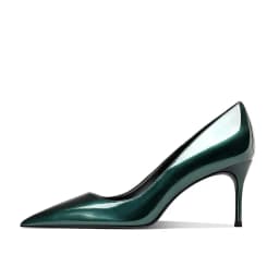 Grey Blue High-Heeled Shoes for Women, Paired with a Pointed, Slender Heel, Shallow Mouth, sexy and Non-Tiring Single Shoe
