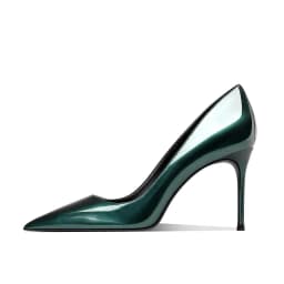 Grey Blue High-Heeled Shoes for Women, Paired with a Pointed, Slender Heel, Shallow Mouth, sexy and Non-Tiring Single Shoe