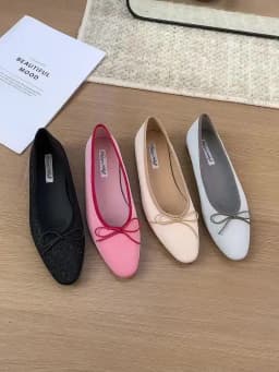 Bailamos Brand Women Flat Shoes Round Toe Moccasins Thick Heel Flats Ballerina Shallow Shoes Casual Outdoor Slip On Ballet Flats