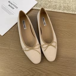 Bailamos Brand Women Flat Shoes Round Toe Moccasins Thick Heel Flats Ballerina Shallow Shoes Casual Outdoor Slip On Ballet Flats